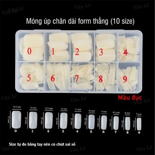 móng úp chân dài form đẹp hộp 500 móng