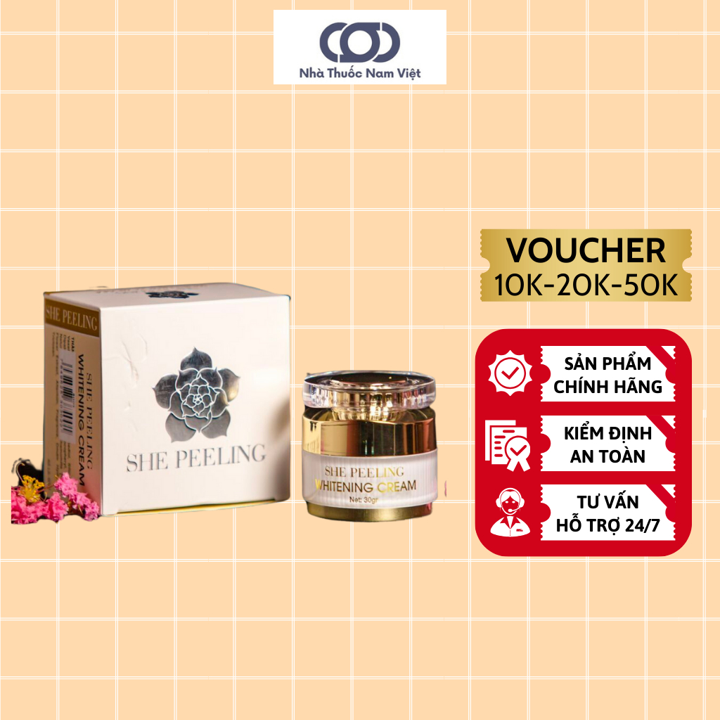 Kem SHE PEELING Tái Tạo Da - Tái Sinh Làn Da Trắng Mịn