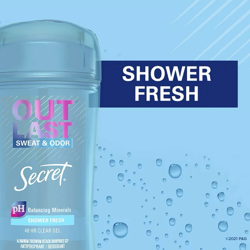 Lăn khử mùi cho nữ Secret Outlast Shower Gel