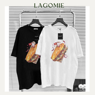 Áo Thun Bánh Mì Sài Gòn Cotton 100% Cao Cấp Local Brand Unisex Nam Nữ Form Rộng Tay Lỡ LAGOMIE