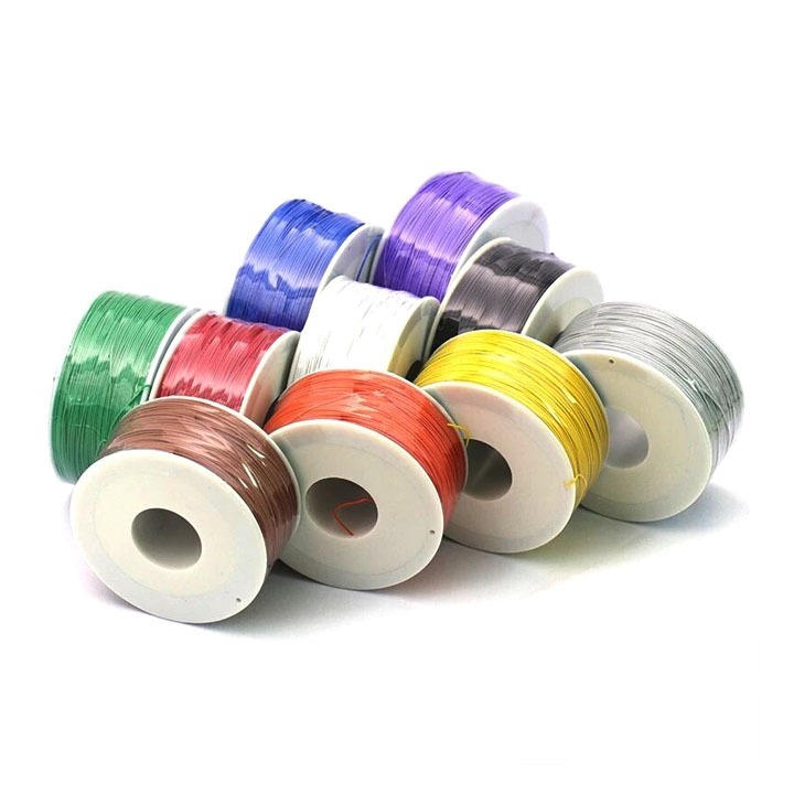 Dây Đồng Tráng Men AWG30 Lõi Đơn 0.25mm Đường Kính Dây 0.58mm Nhiệt Độ Chịu Đựng 105 Độ