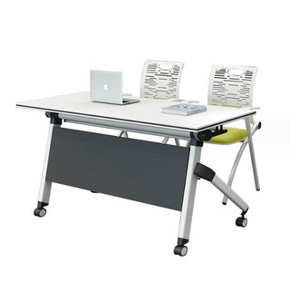 Bàn làm việc gấp gọn di động thông minh, bàn đào tạo hội thảo học tập đa năng có bánh xe di chuyển xếp gọn dễ dàng