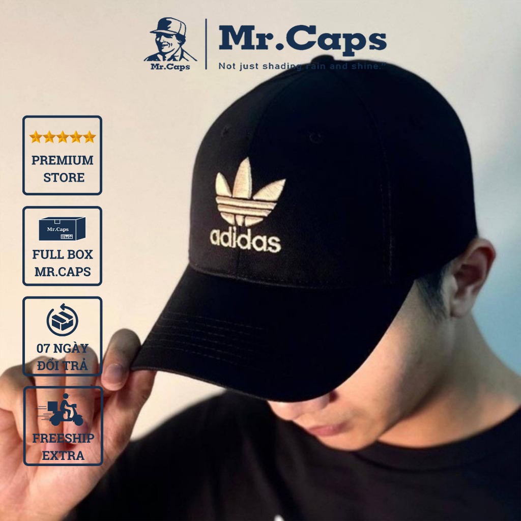 Nón thể thao adidas cao cấp - Mũ lưỡi trai dáng thể thao ullzang phomg unisex thời trang phối lưới c