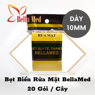 Bọt biển rửa mặt, bông mút rửa mặt BellaMed ( 20 gói / 1 cây )