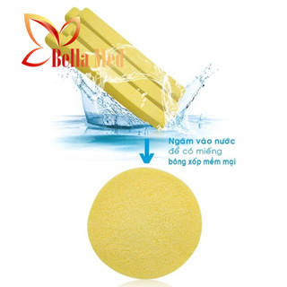 Bọt biển rửa mặt, bông mút rửa mặt BellaMed ( 20 gói / 1 cây )