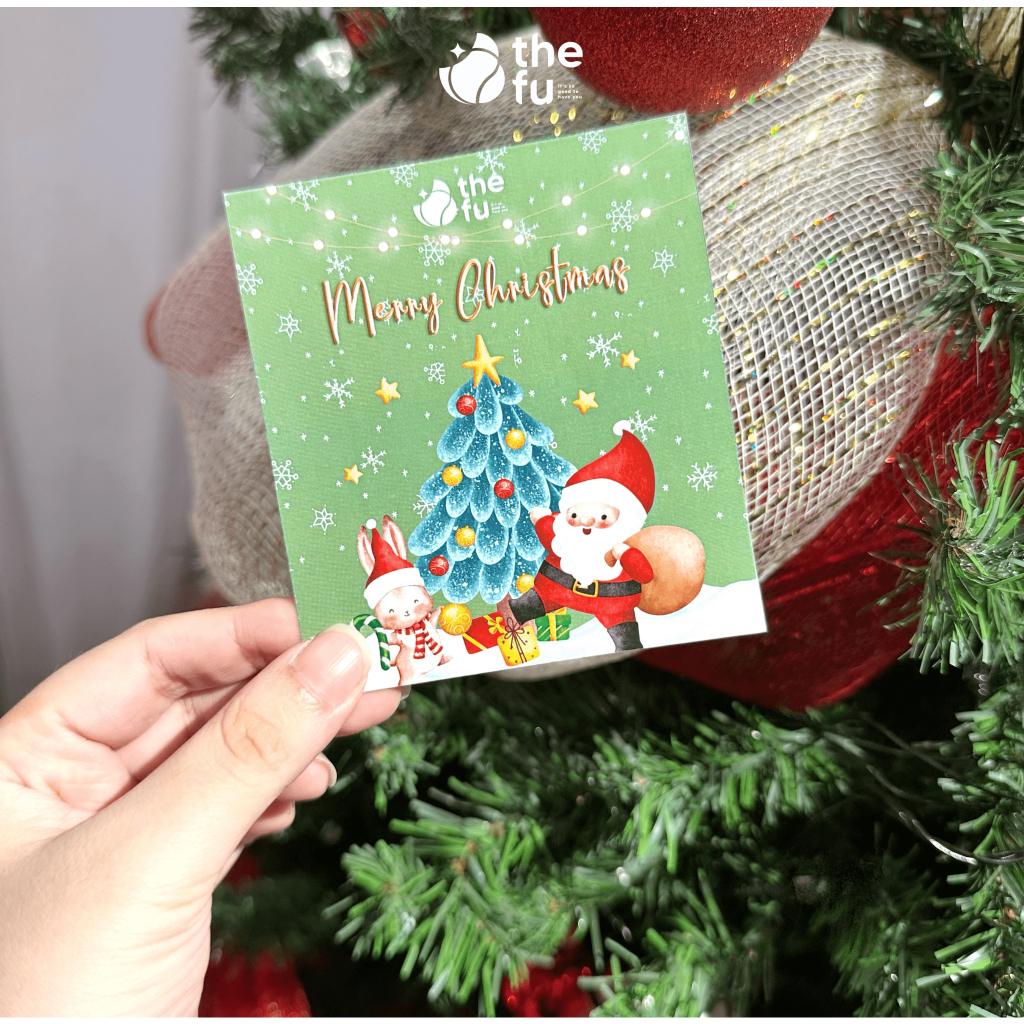 Tấm Thiệp Dễ Thương Giáng Sinh Ghi Lời Chúc Sinh Nhật, Chúc Mừng Bạn Bè Và Người Thân