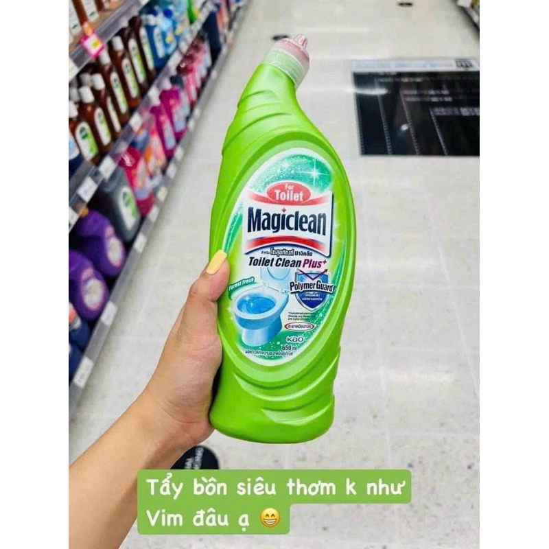 Nước tẩy nhà vệ sinh tolet Magiclean Thái Lan 650ml siêu sạch , siêu thơm khử mùi cực tốt