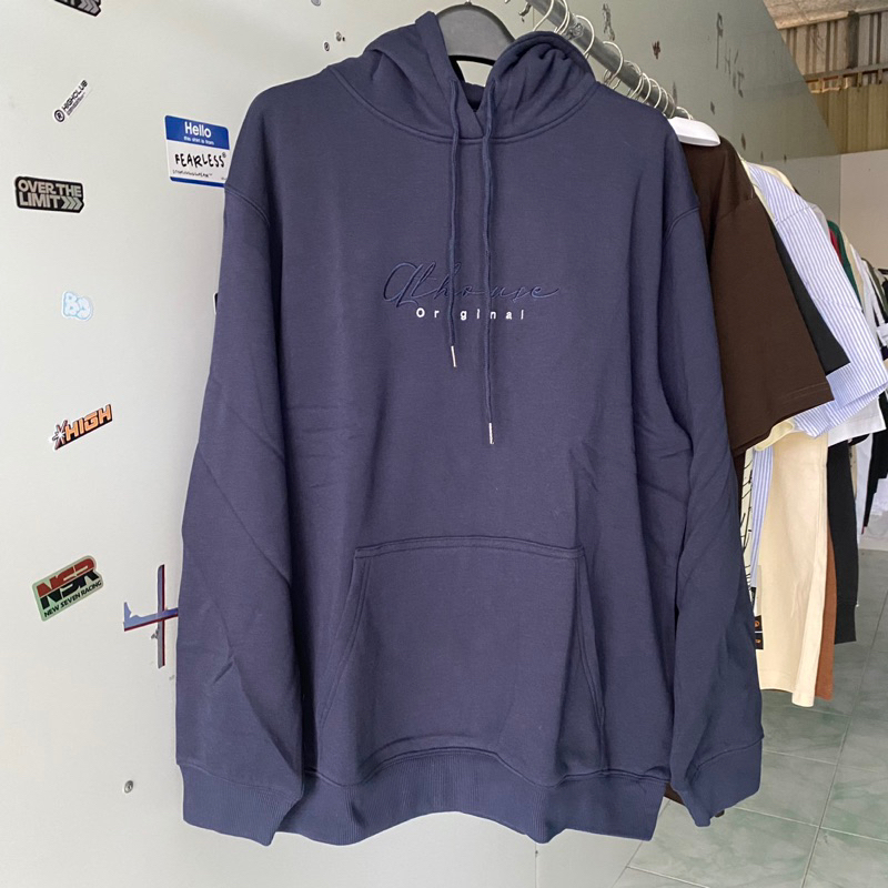 Áo Hoodie Nỉ Bông QTHOUSE Xanh
