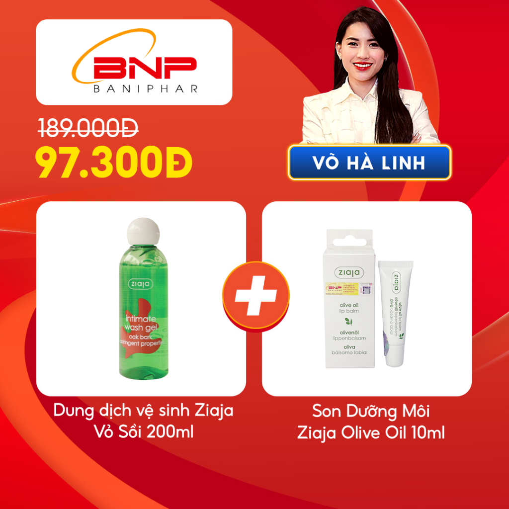 [Chỉ còn 97K sau khi áp voucher] Dung Dịch Vệ Sinh Phụ Nữ Intimate Ziaja Vỏ Sồi 200ml