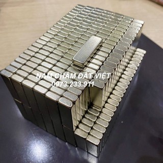 Viên nam châm đất hiếm, nam châm trắng KT 30x10x5 mm siêu mạnh