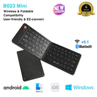 Bàn Phím Gập Không Dây Bluetooth B023 Mini - Tương Thích Điện Thoại, Máy Tính Bảng, SmartTV, Laptop