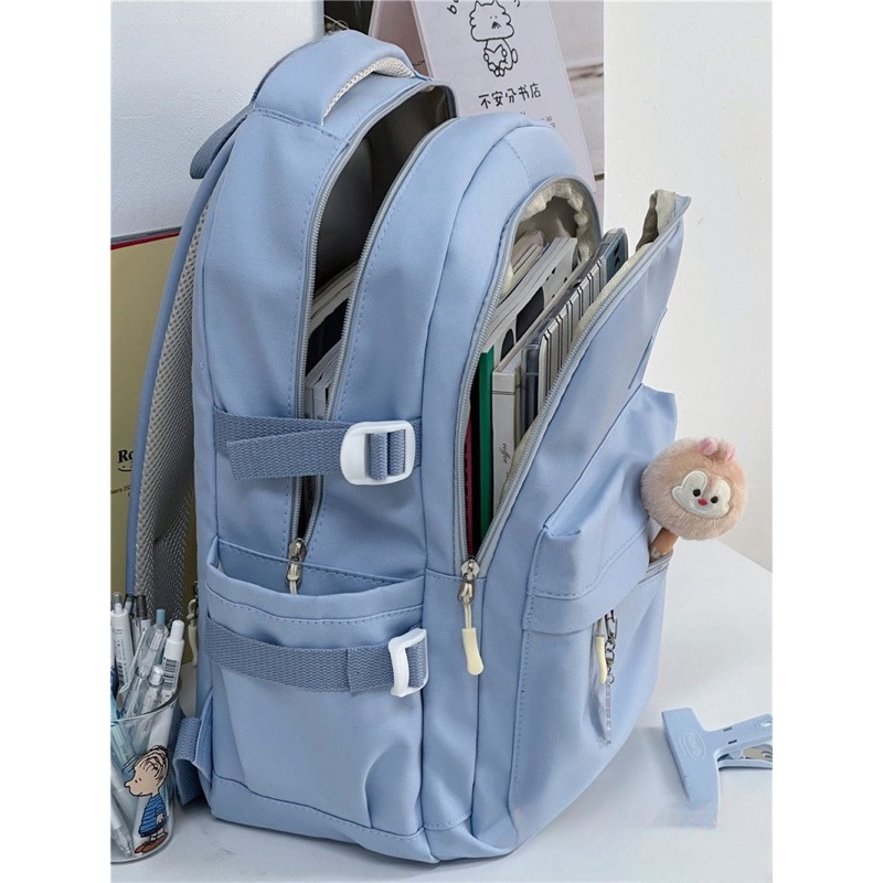 Balo Đi Học Nữ Phong Cách Đơn Giản Đựng Vừa Laptop 15,7 Inch M063