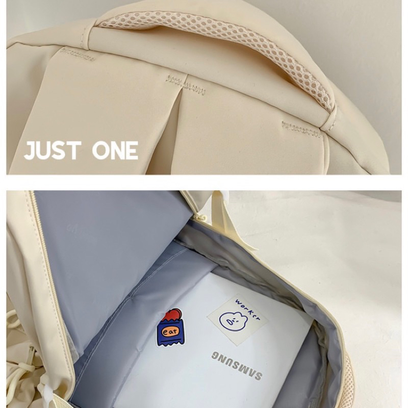 Balo Đi Học Nữ Phong Cách Đơn Giản Đựng Vừa Laptop 15,7 Inch M063