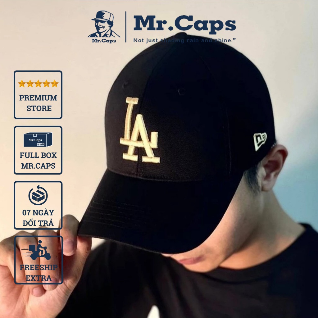 Nón thể thao hiệu LA - Mũ lưỡi trai MLB phong cách thời trang năng động Ulzzang form unisex Mrcaps Store LA01