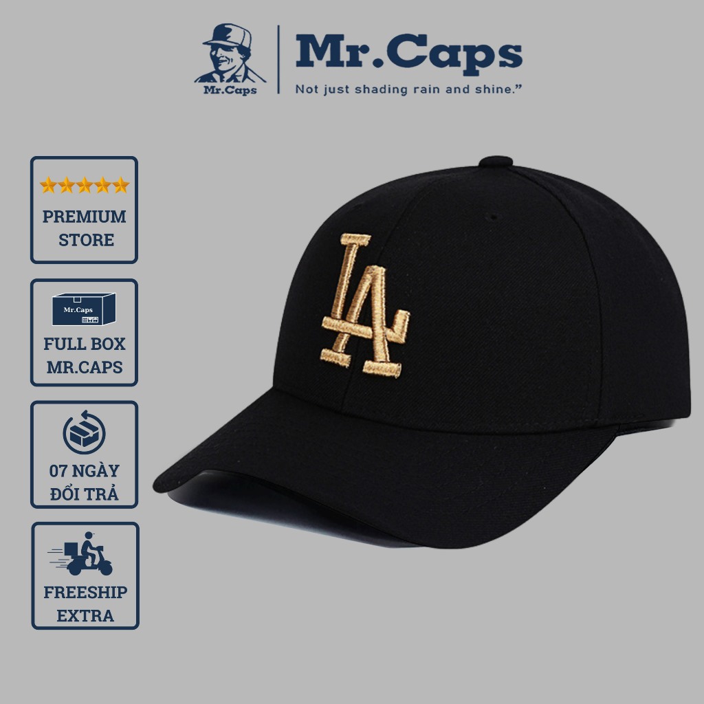 Nón thể thao hiệu LA - Mũ lưỡi trai MLB phong cách thời trang năng động Ulzzang form unisex Mrcaps Store LA01 | BigBuy360 - bigbuy360.vn