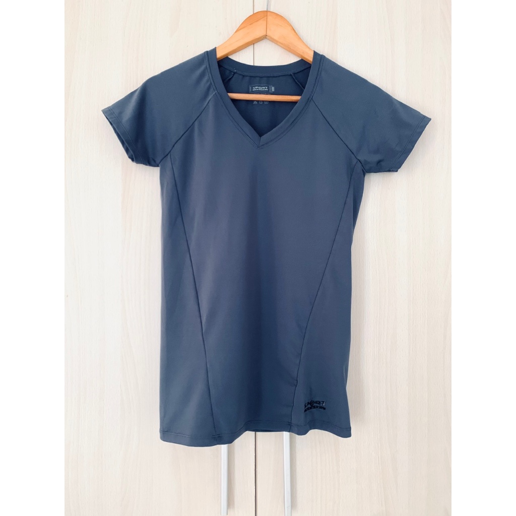 Aó thun thể thao màu xám hiệu SPORT Active