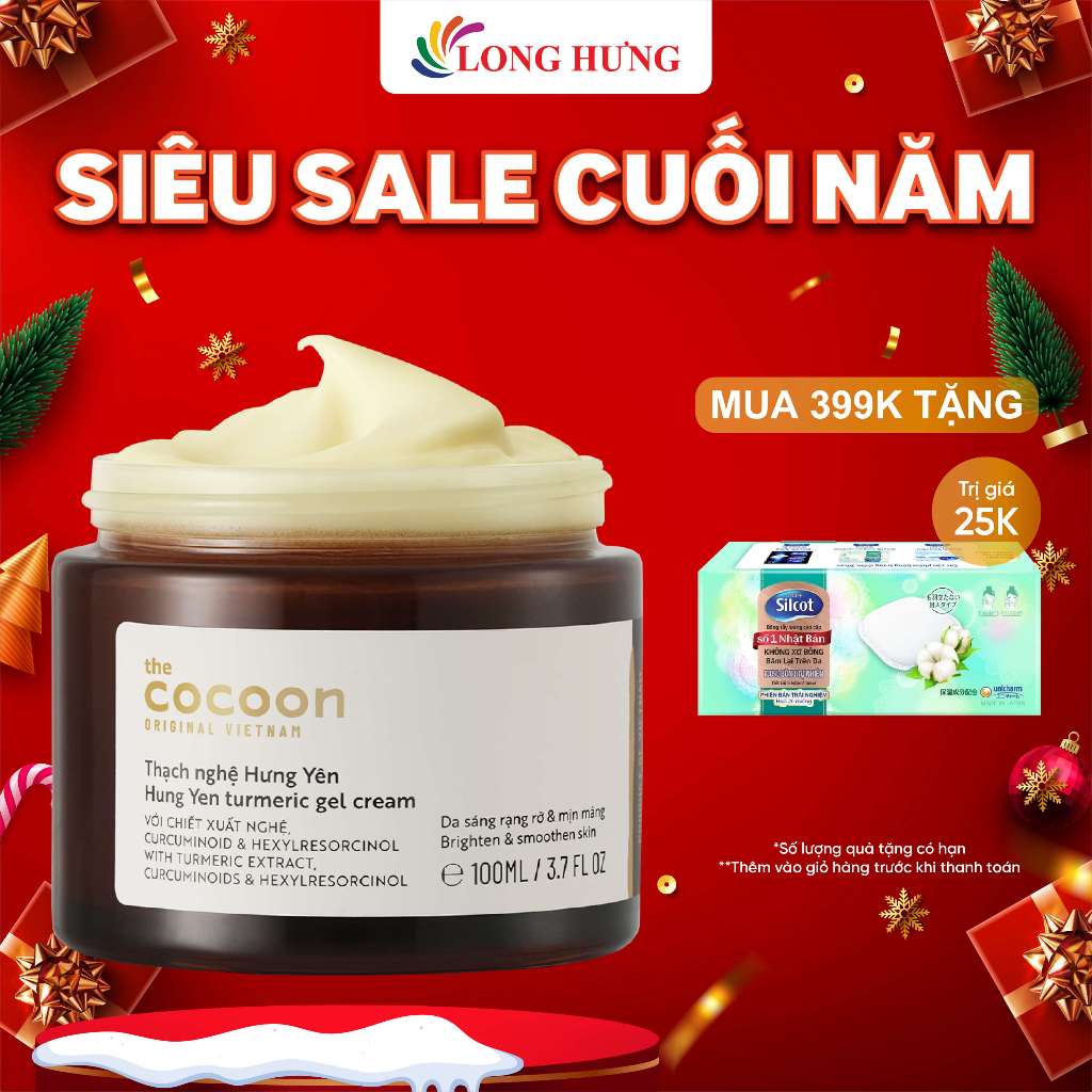 Thạch nghệ Hưng Yên Cocoon giúp làm sáng da và mờ thâm (30ml/100ml)