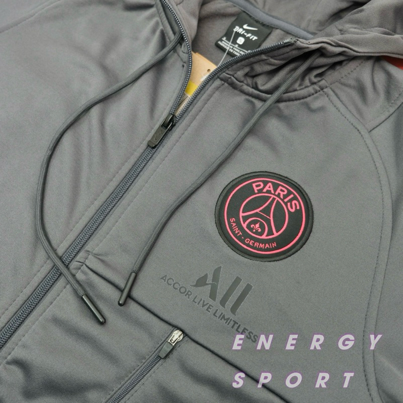 Bộ Quần Áo Thể Thao Nam NK PSG Strike Gris Rouge