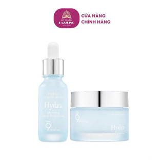 COMBO Dưỡng Ẩm 9wishes Tinh Chất Hydra Ampule 30ml + Kem Dưỡng Hydra Ampule Cream 50ml
