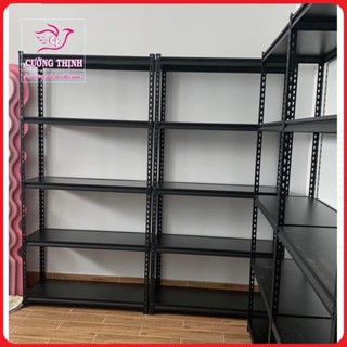 Kệ V gài Vinatech không ốc-V lỗ đa năng (Dài 1m x Rộng 40cm x Cao 2m) x 2-3-4-5 tầng. Màu Đen