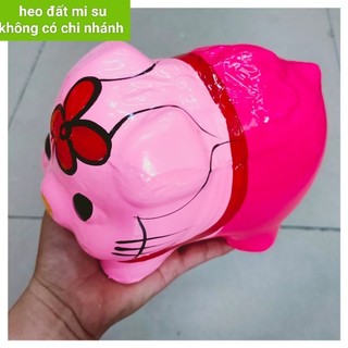Heo đất tiết kiệm hình kitty hồng bóng đẹp bền màu
