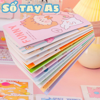 Sổ tay A5 hoạt hình dễ thương (60 trang)