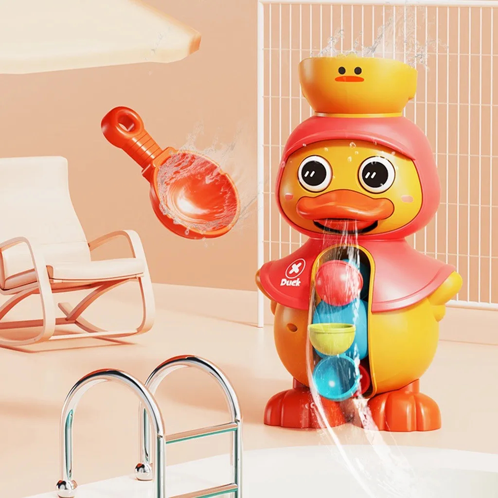Đồ Chơi Vịt Bánh Xe Nước - Đồ Chơi Nhà Tắm Vui Nhộn Cho Bé LAHAKIDS