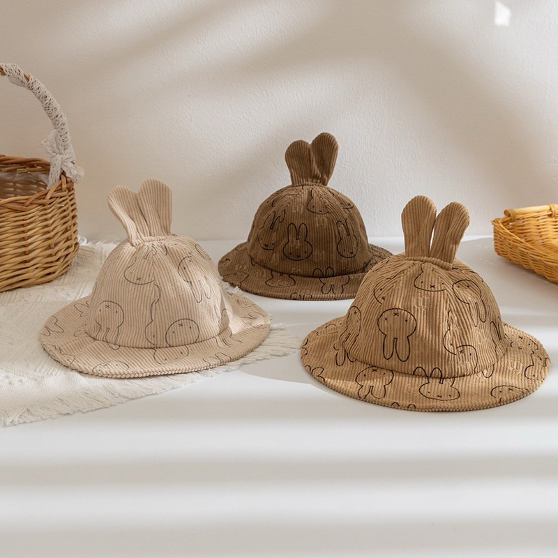Hàng QC - Nón tai bèo Thỏ cho trẻ em, Mũ vành đi chơi, đi học cho bé trai bé gái
