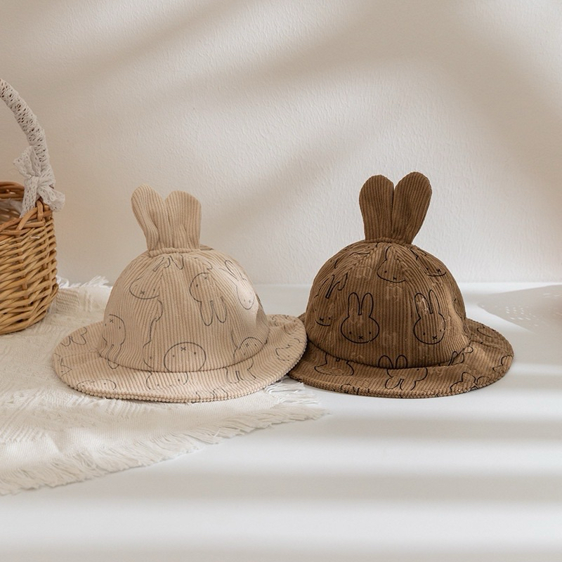 Hàng QC - Nón tai bèo Thỏ cho trẻ em, Mũ vành đi chơi, đi học cho bé trai bé gái