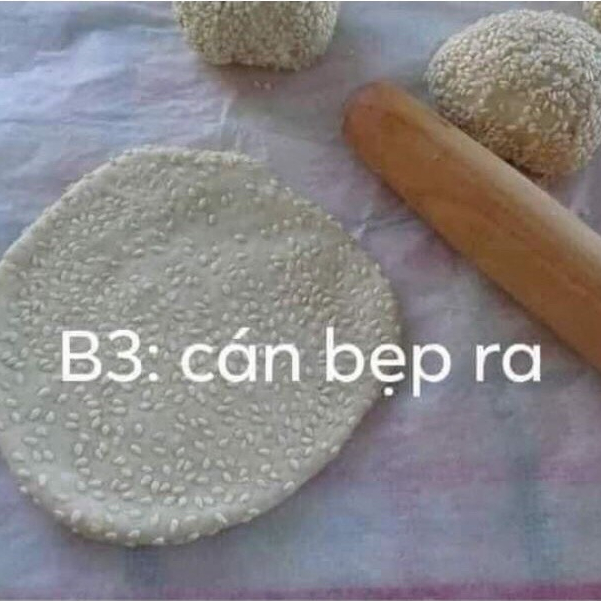 Bột làm bánh tiêu có sẵn Men và vừng/mè 1kg