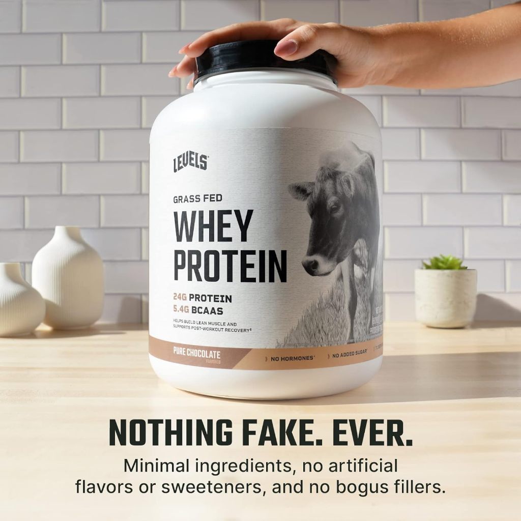 Bổ sung đạm 100% Grass-Fed Whey Protein LEVELS : 5lbs 71 lần dùng