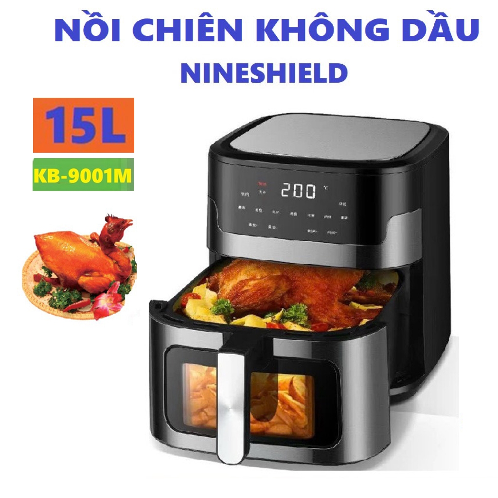 Nồi Chiên Không Dầu CaMel - Nineshield 8L, 10L, 12L, 13L, 15L bảo hành CHÍNH HÃNG 12 tháng
