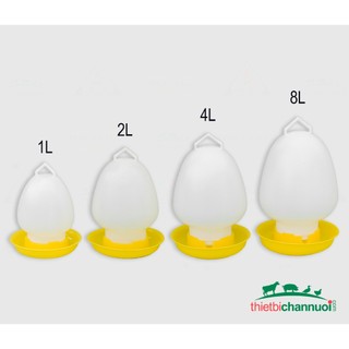 Bình cho gà uống nước 1 lít đến 8 lít có móc treo