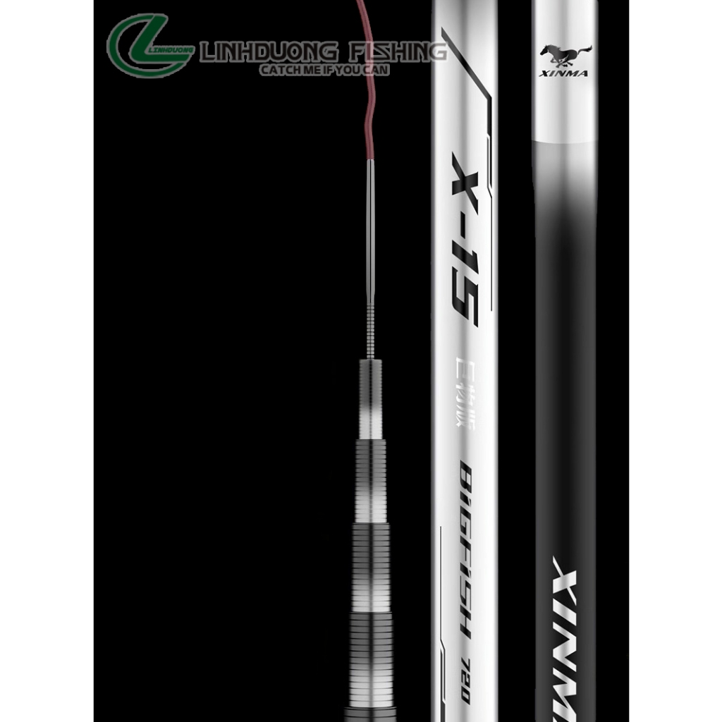 Cần câu tay săn hàng Xinma X15 12H tải tĩnh siêu khủng 15kg