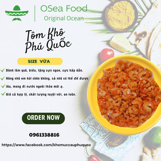 Tôm Biển Khô Phú Quốc Không Tẩm Màu ( size vừa)