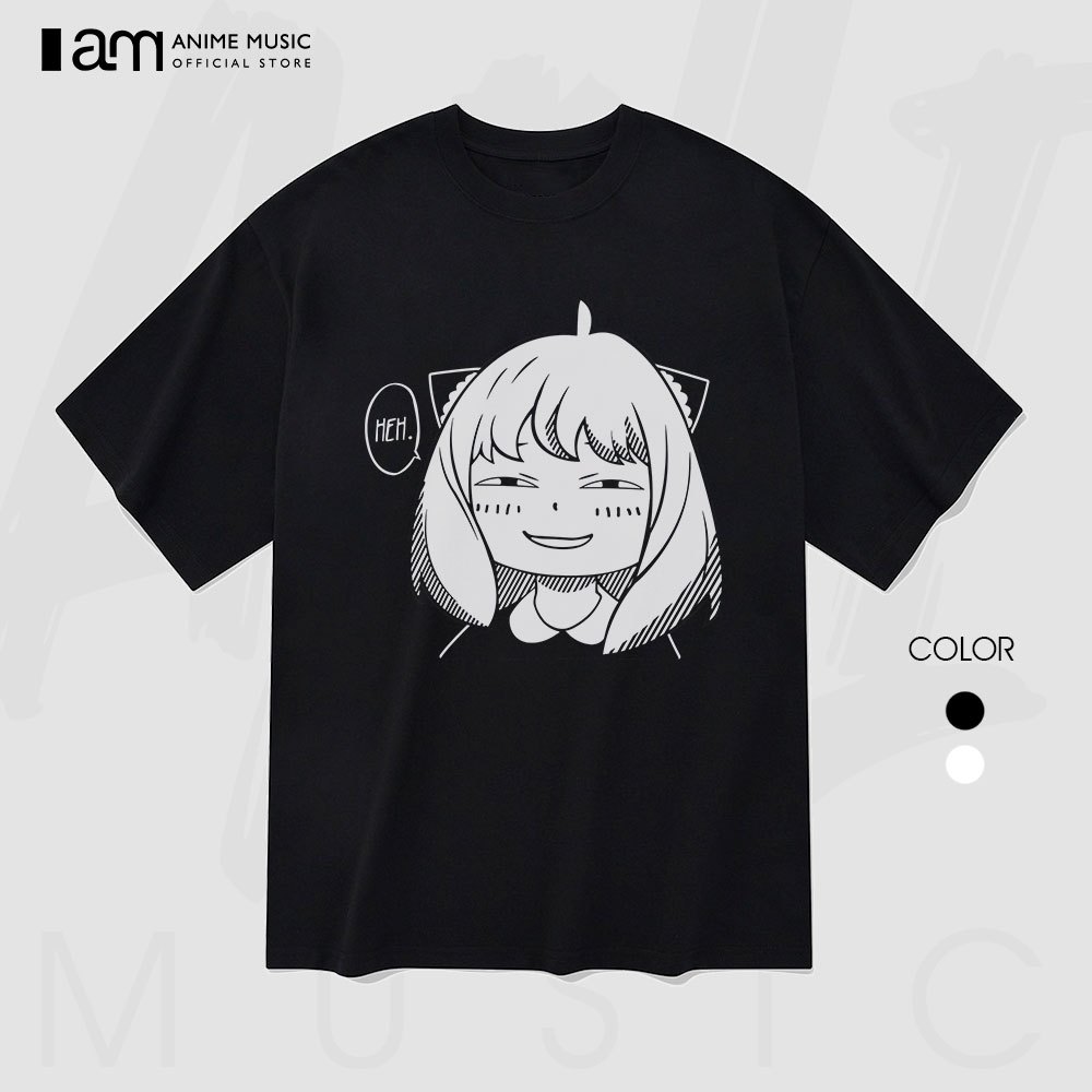 Áo thun Unisex SPYxFAMILY Anya Forger Oversized 100% Cotton ngắn tay