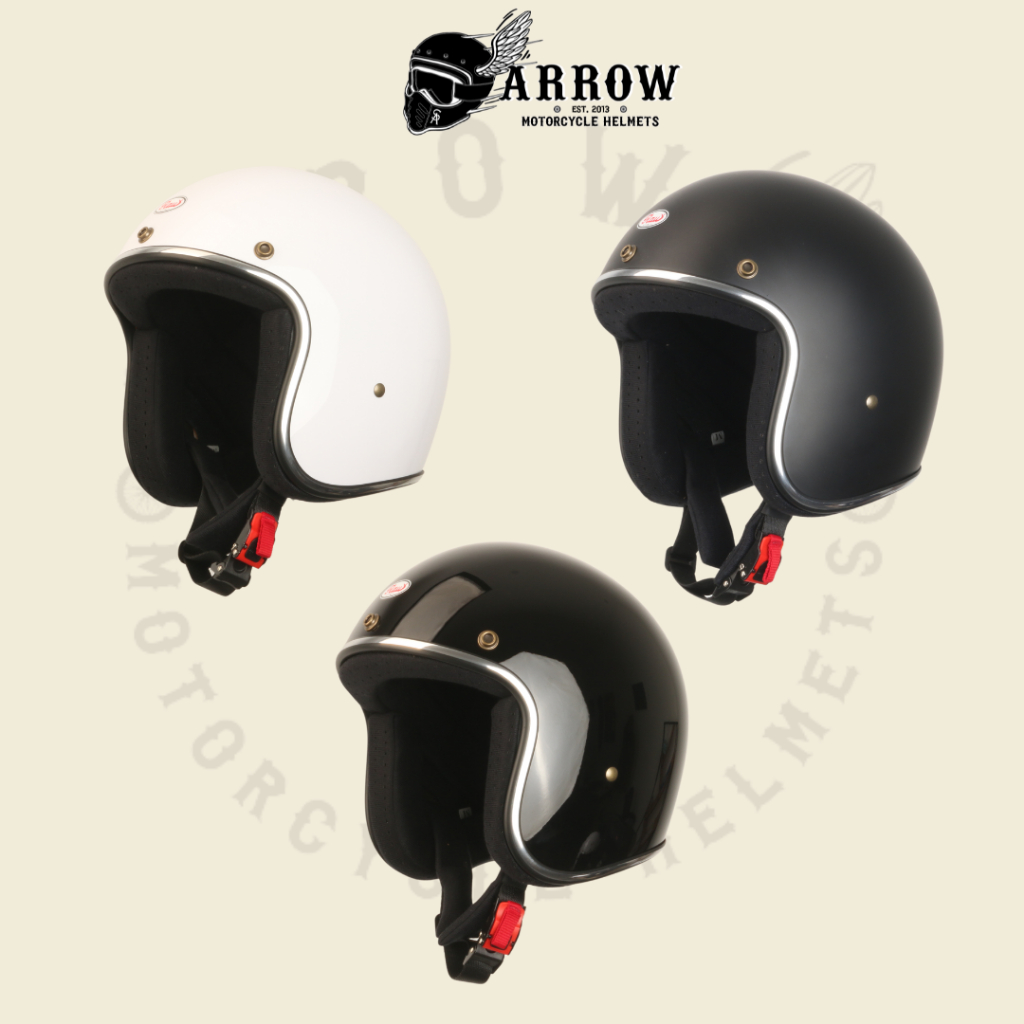 Nón bảo hiểm 3/4 Raw Boco basic nhiều màu sắc arrow shop