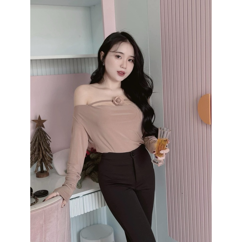 ÁO TRỄ VAI DÂY HOA TD