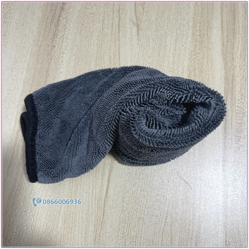 Khăn lau gương kính và nội thất xe ô tô vải xoắn+lưới kiểu Hàn Quốc