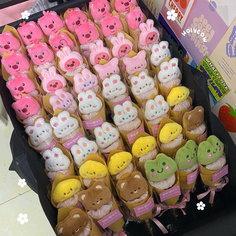 BÓ HOA GẤU BÔNG LOOPY ĐÁNG YÊU // HOLYCOW