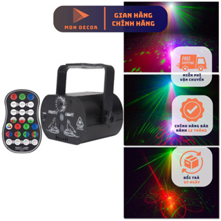   Chính Hãng  Đèn chiếu laser phòng bay cảm ứng nhạc - Đèn led sân khấu vũ trường karaoke 