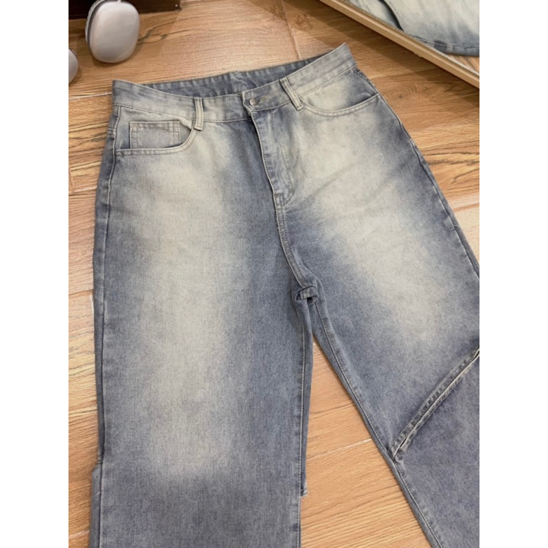 Quần Suông Rách Gối Trước Sau HOT HIT Bigsize Nữ Chất Chơi