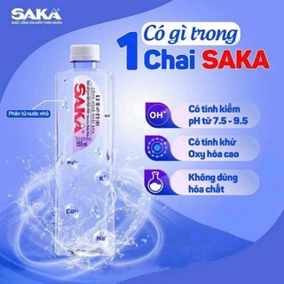Chai nước uống ion kiềm 550ml saka(công nghệ Nhật Bản)