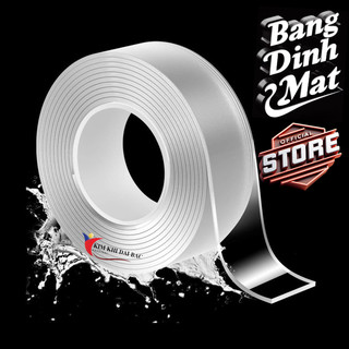 Băng keo 2 mặt siêu dính đa năng trong suốt 3m, 5 m
