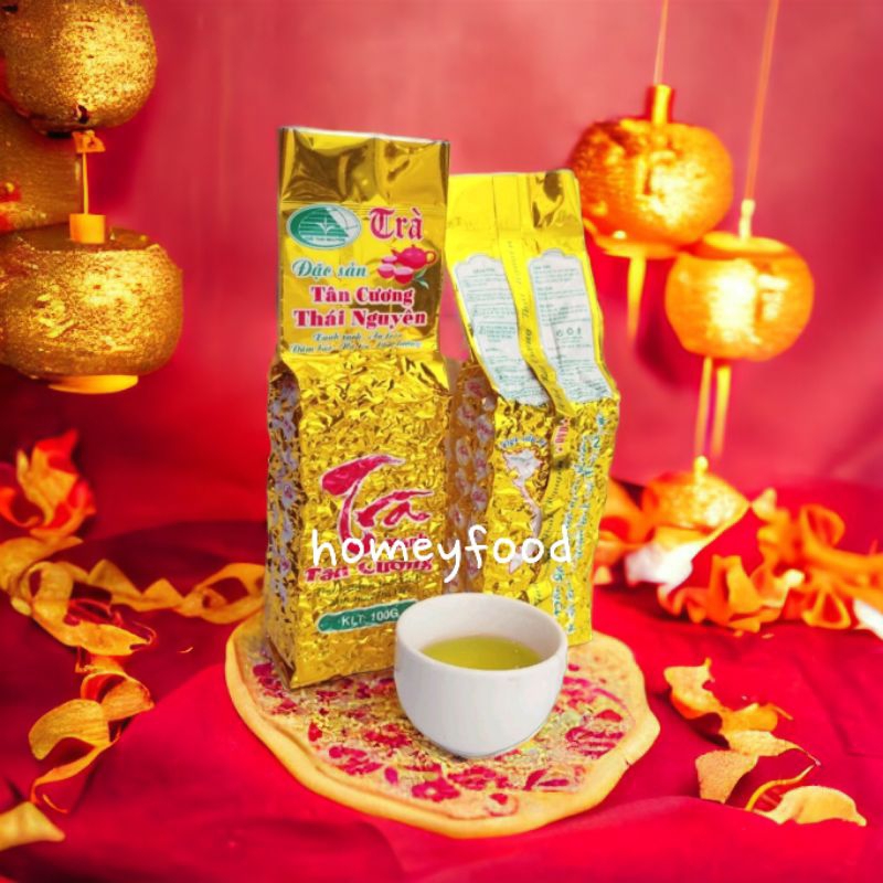 Trà Thái Nguyên - Chè búp giá rẻ đóng gói gói 100g chất lượng cao - đóng hàng quà tết, biếu tặng tuyệt vời