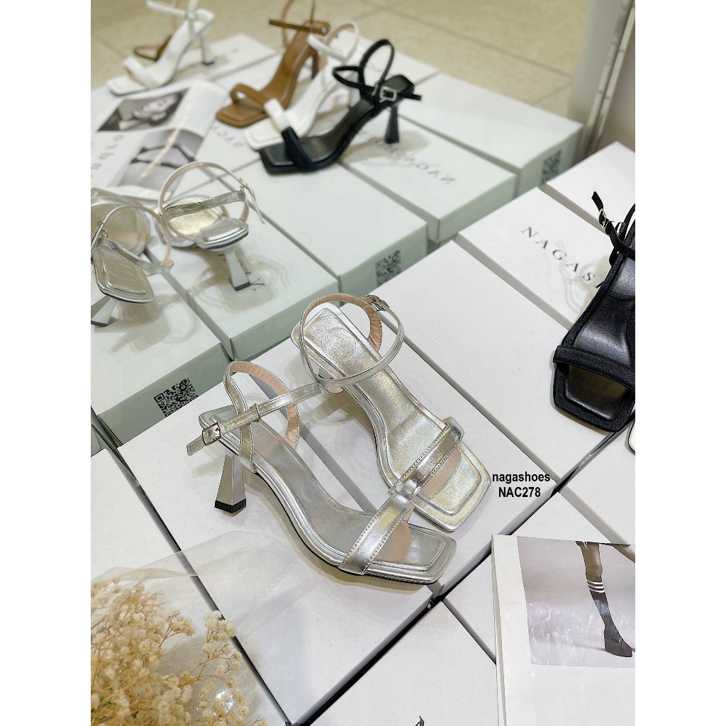 CAO GÓT NAGASHOES QUAI NGANG GÓT VUÔNG 7P NAC278