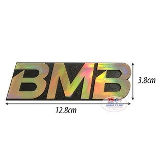 Tem dán thùng loa bmb vàng : 2 cái