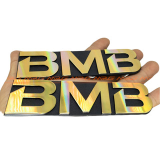 Tem dán thùng loa bmb vàng : 2 cái