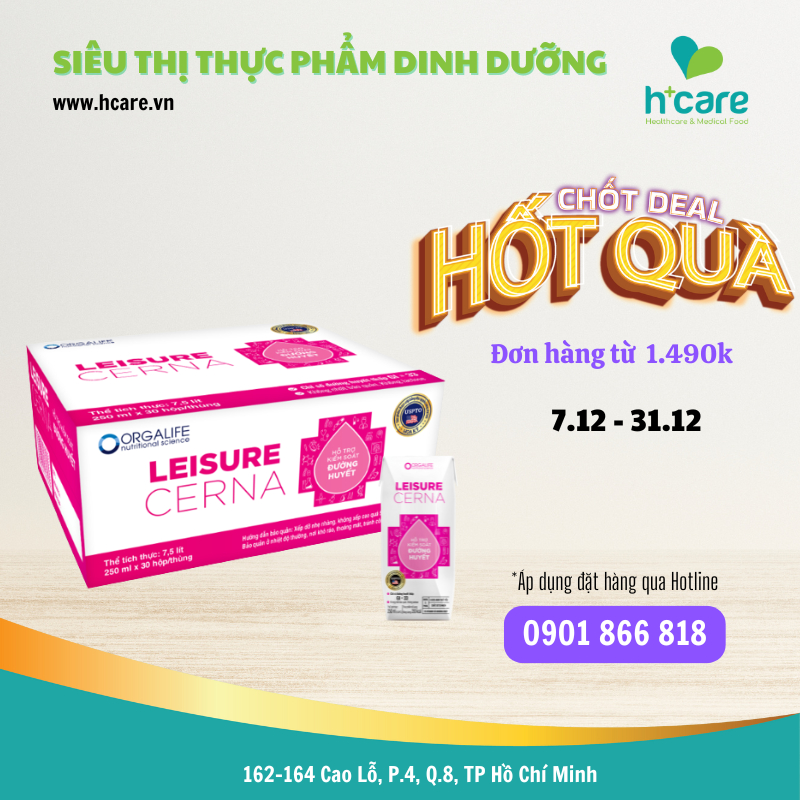 TPBS Orgalife Leisure Cerna 250ml -kiểm soát đường huyết cho người đái tháo đường