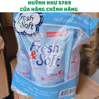 Combo 3 bịch nước xả vải fresh & soft túi 550ml